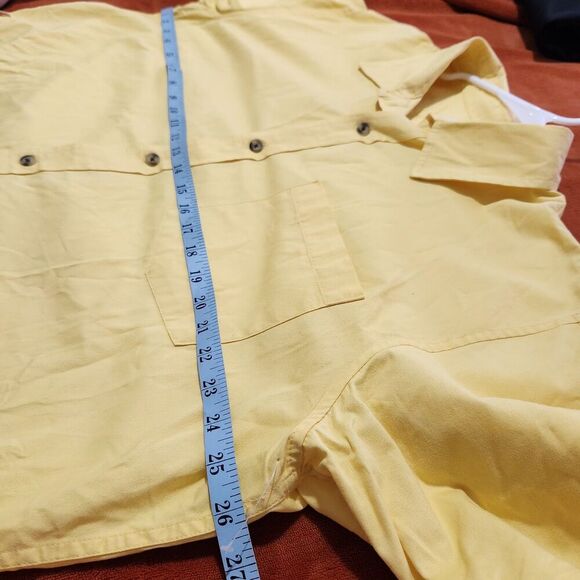 Magellan magshield Men Shirt Size Xl short sleeve yellow light Color       B1 - Picture 7 of 9